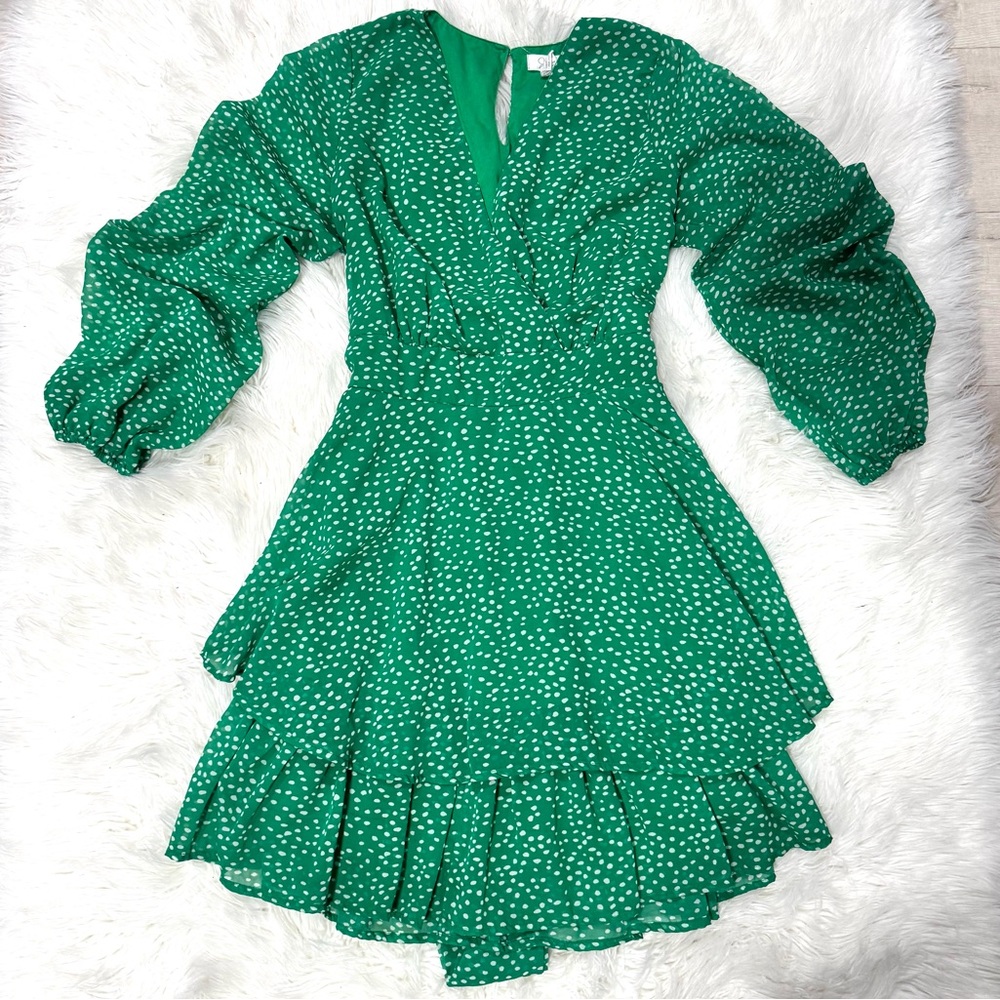 GoJane Green Polka Dot Dress